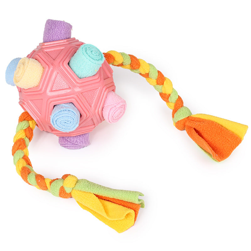Interactive Dog Chew Toy Ball with Slow Feeder Function