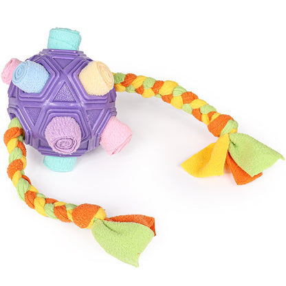 Interactive Dog Chew Toy Ball with Slow Feeder Function