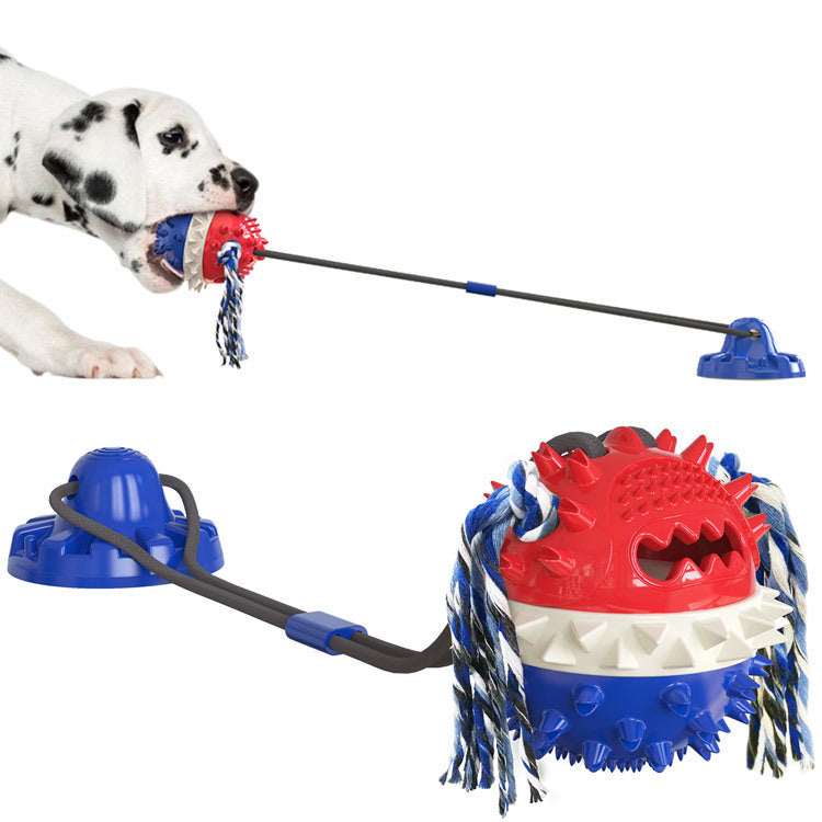 Interactive Dog Teething Toy with Suction Cups