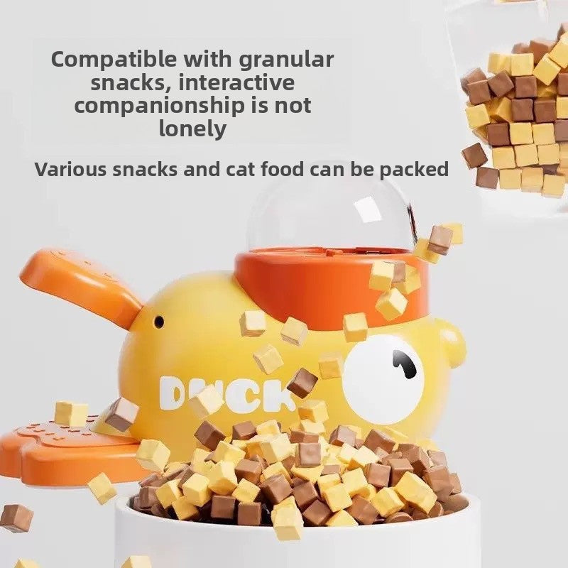 Interactive Duck Pet Feeder Toy