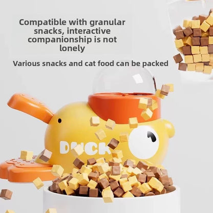 Interactive Duck Pet Feeder Toy
