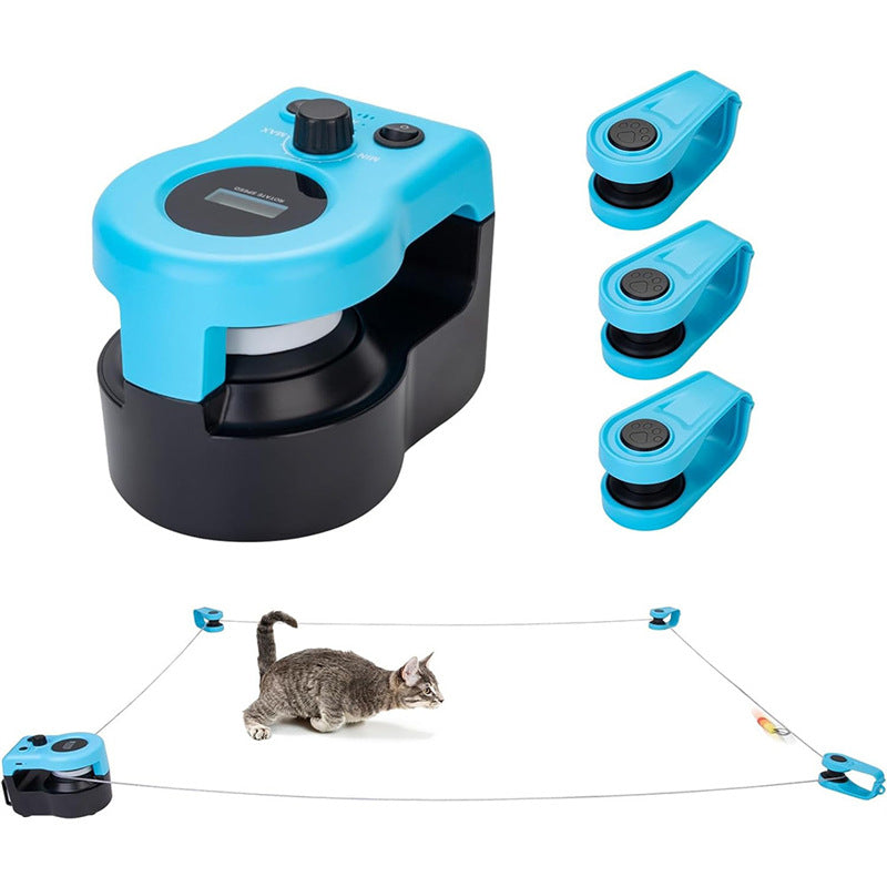 Interactive Feather Remote Control Cat Toy