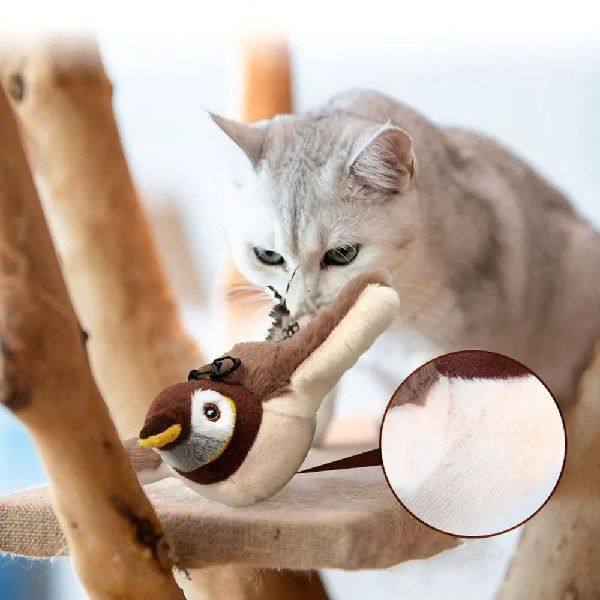 Interactive Flapping Bird Cat Toy