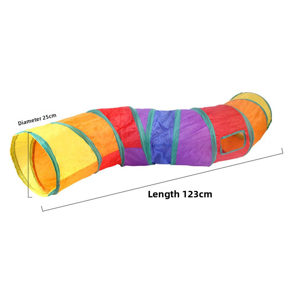 Interactive Foldable Cat Play Tunnel