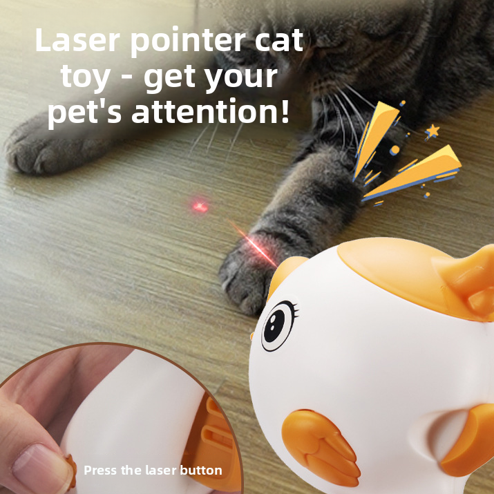 Interactive Laser Cat Toy with Food Dispenser