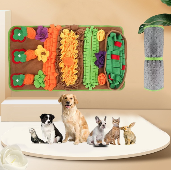 Interactive Pet Foraging Mat Slow Feeder Puzzle Toy