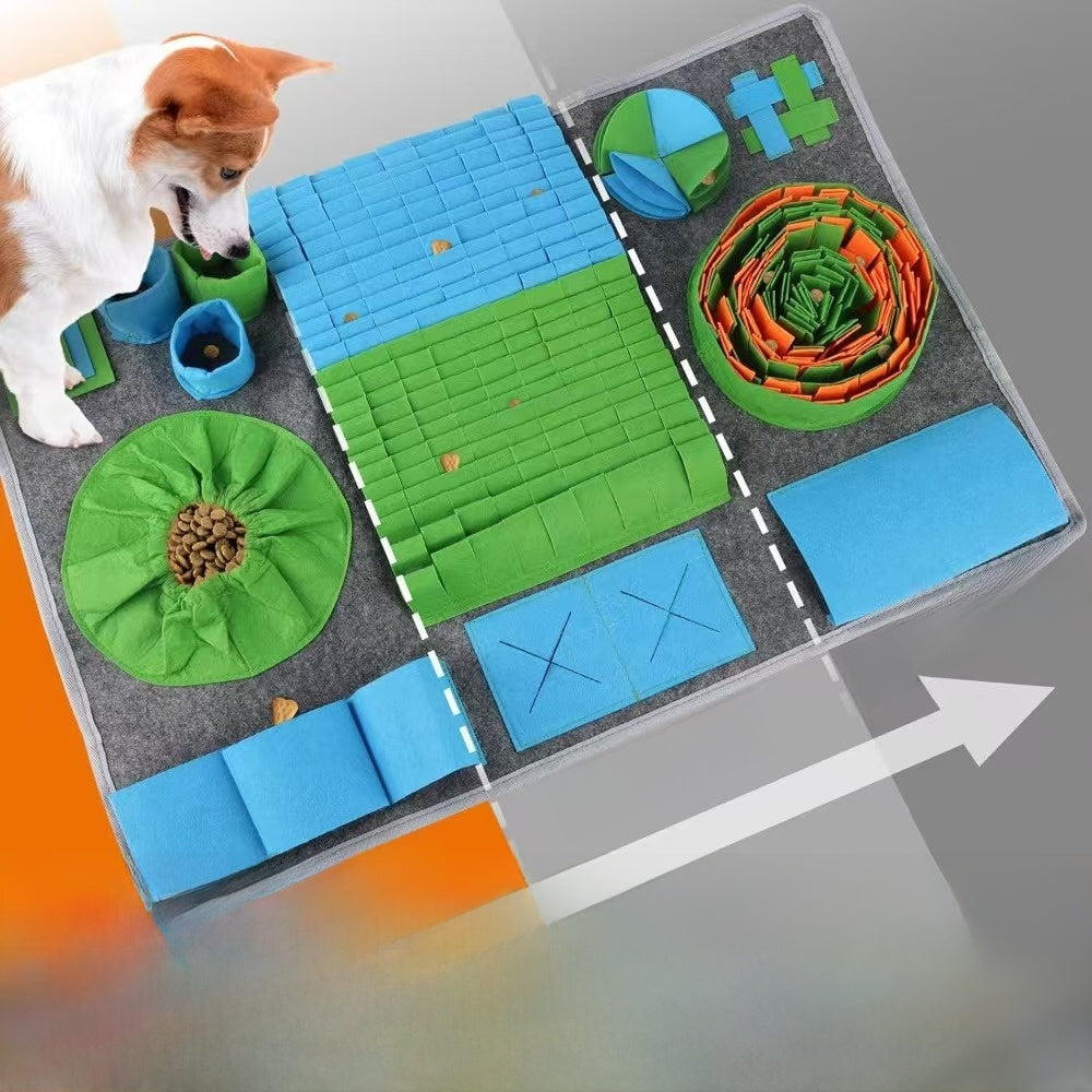 Interactive Pet Foraging Mat Slow Feeder Puzzle Toy