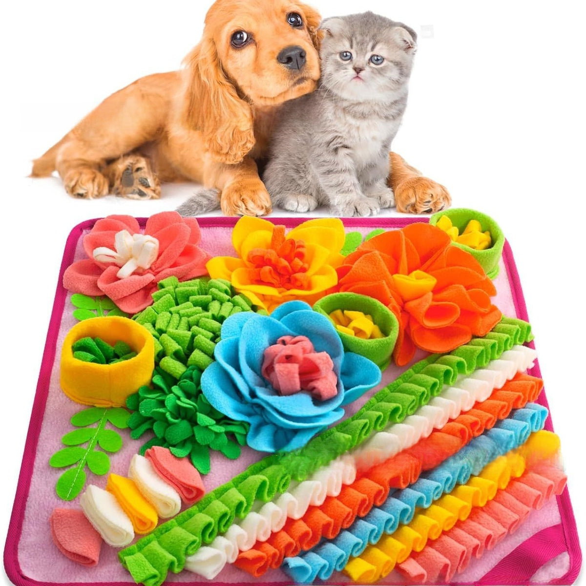 Interactive Pet Sniffing Mat Feeding Pad Training Toy