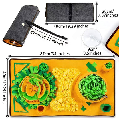 Interactive Pet Sniffing Mat Feeding Pad Training Toy