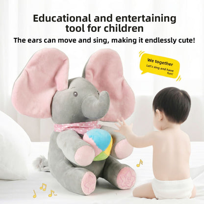 Interactive Singing Elephant Baby Calming Toy