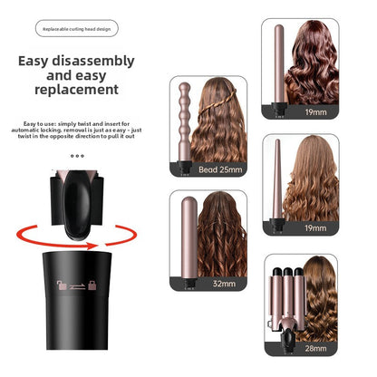 Interchangeable Multi-Head Curling Iron Styler