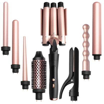 Interchangeable Multi-Head Curling Iron Styler