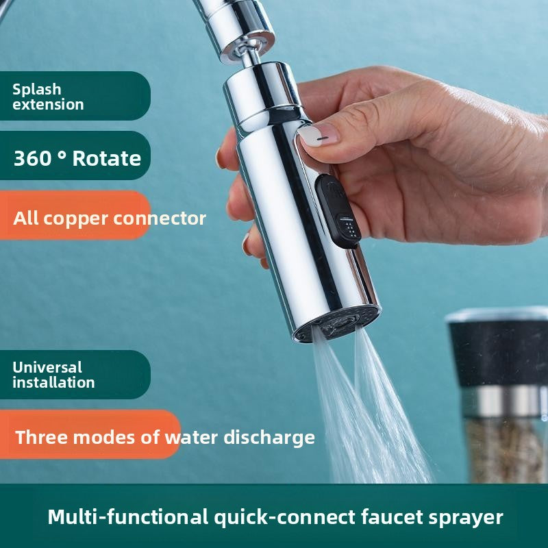 Interface splash-proof nozzle head