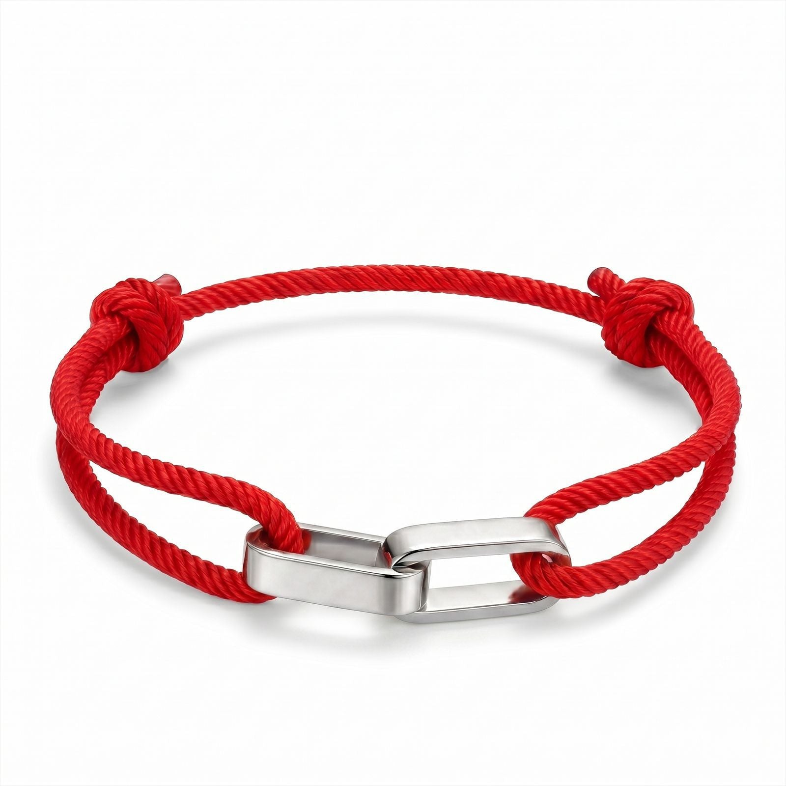Interlocking Couple Engraved Milanese Bracelet