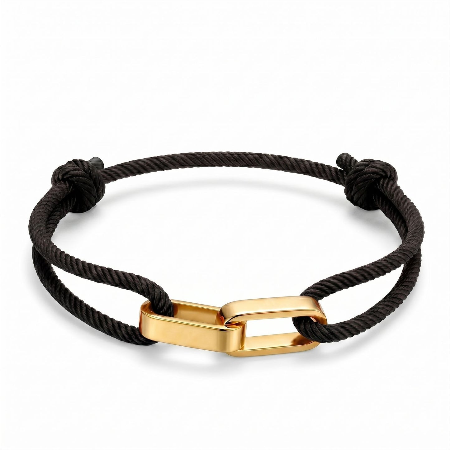 Interlocking Couple Engraved Milanese Bracelet