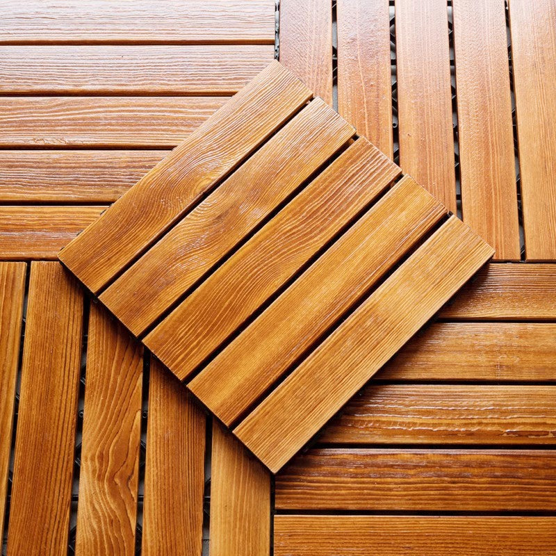 Interlocking Outdoor Wood Flooring