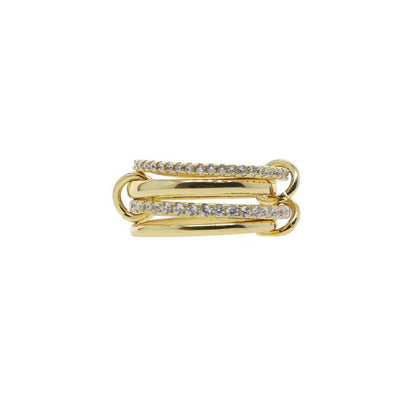 Interlocking Stackable Zircon Rings