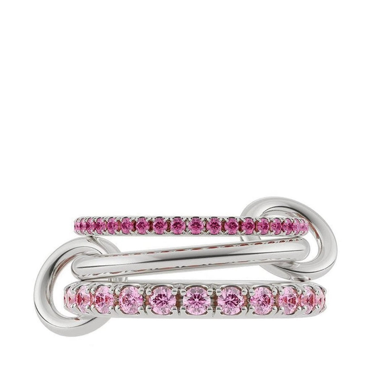 Interlocking Stackable Zircon Rings