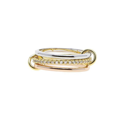 Interlocking Stackable Zircon Rings