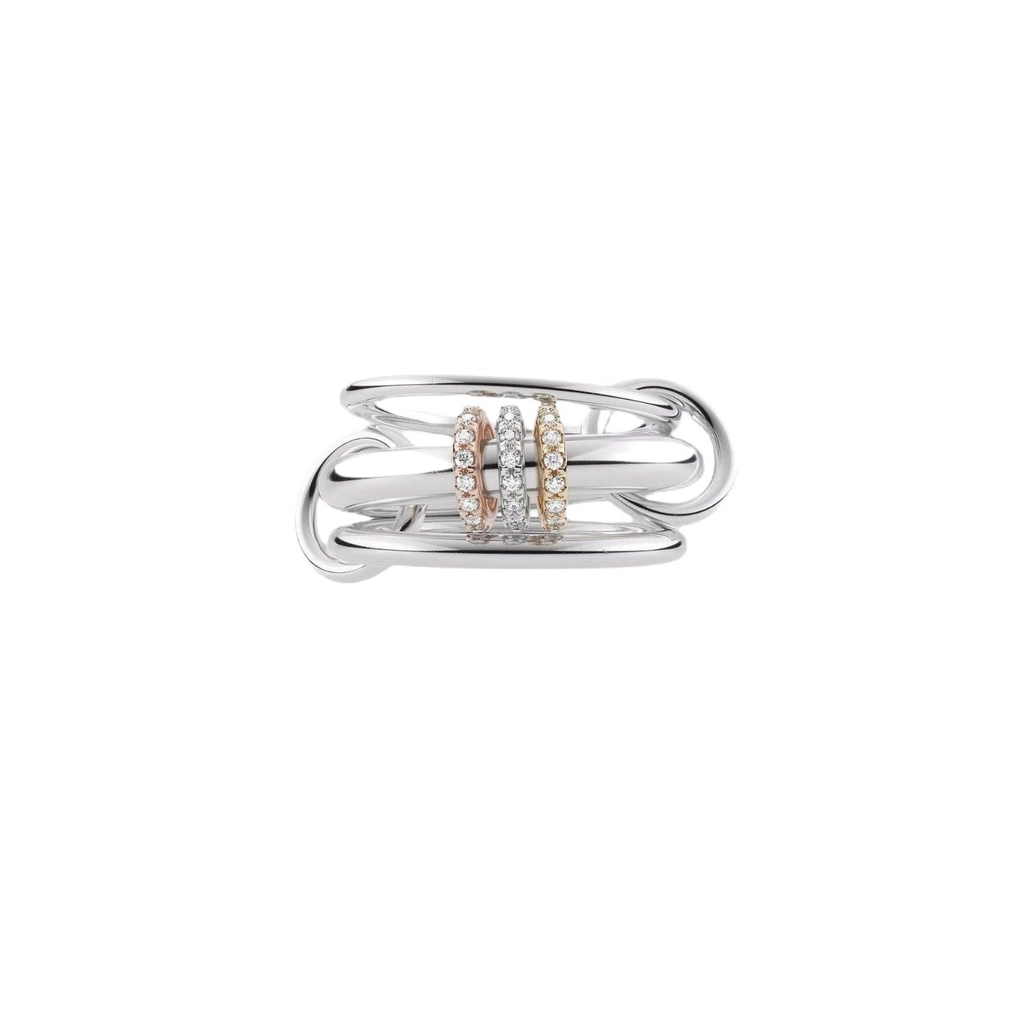Interlocking Stackable Zircon Rings