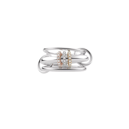 Interlocking Stackable Zircon Rings