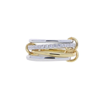 Interlocking Stackable Zircon Rings