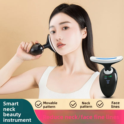 Introduce a massage device to reduce nasolabial folds on the face