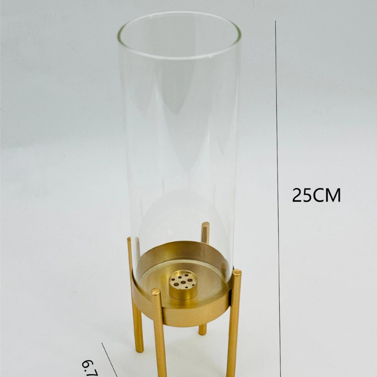 Inverted Glass Bottle Sandalwood Incense Holder with Yoga Timer