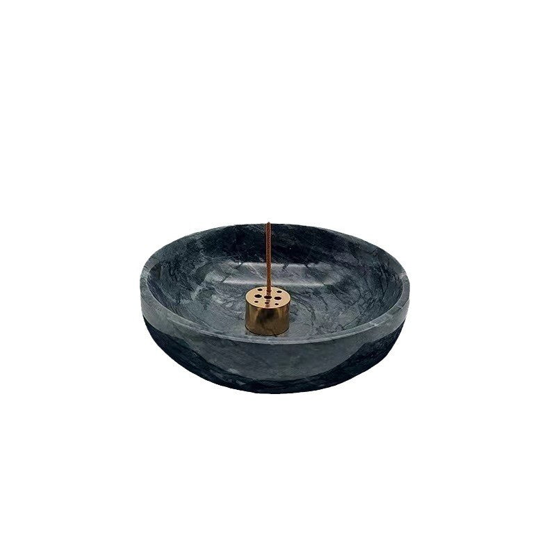 Inverted Glass Bottle Sandalwood Incense Holder with Yoga Timer