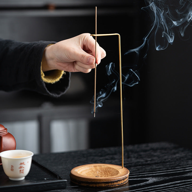 Inverted incense holder
