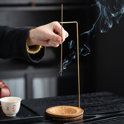 Inverted incense holder
