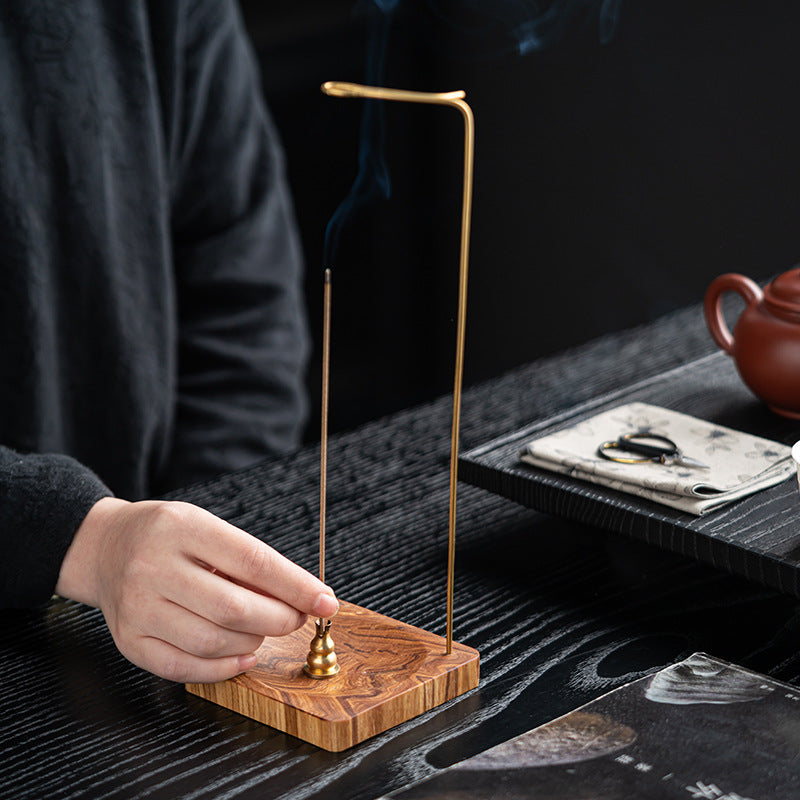 Inverted incense holder