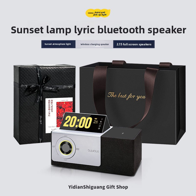 Inverted screen lyrics Bluetooth speaker
