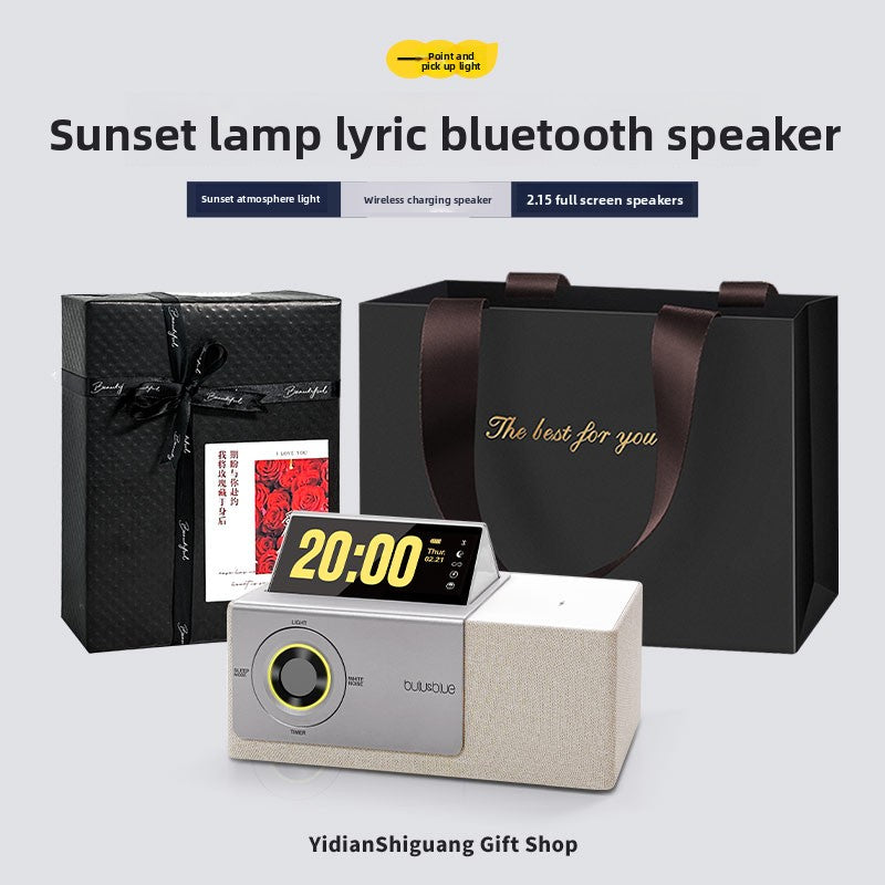 Inverted screen lyrics Bluetooth speaker