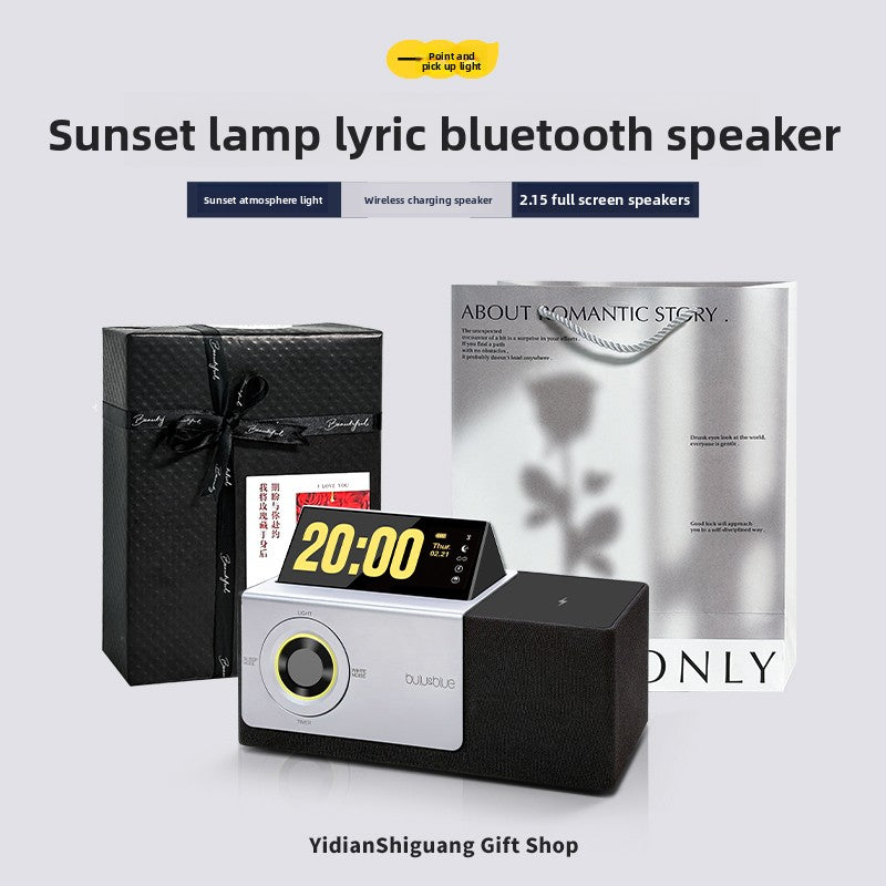 Inverted screen lyrics Bluetooth speaker