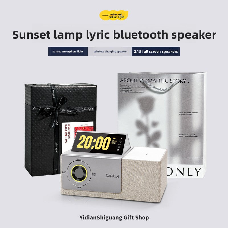 Inverted screen lyrics Bluetooth speaker