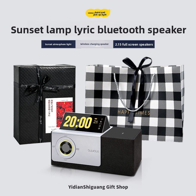Inverted screen lyrics Bluetooth speaker