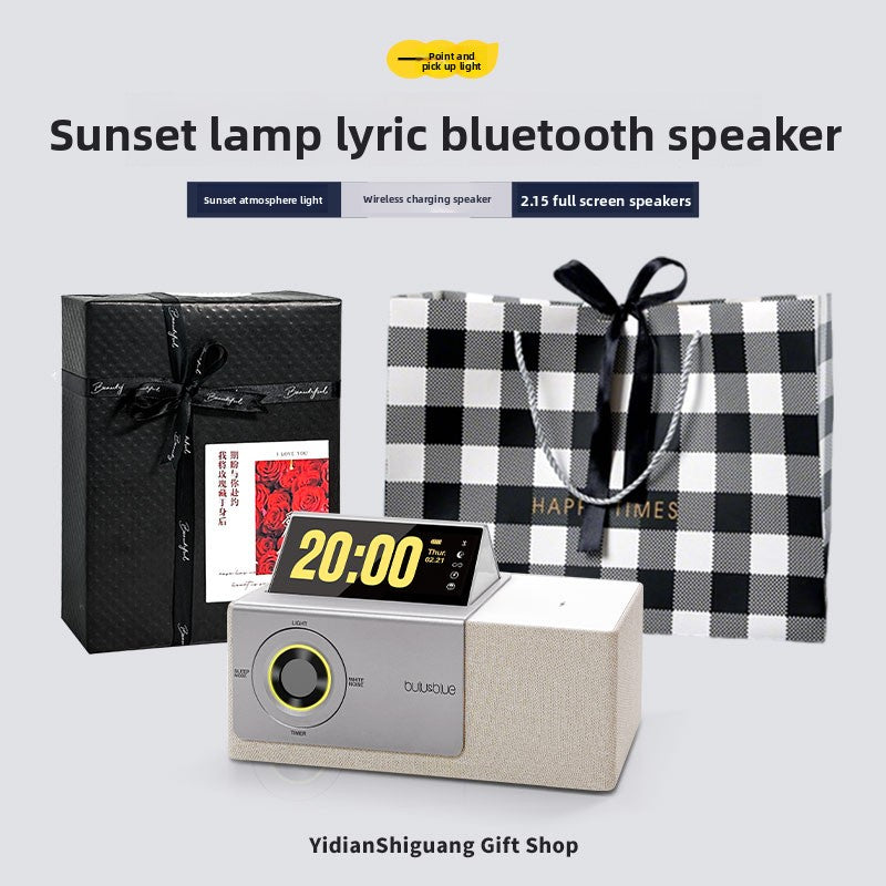 Inverted screen lyrics Bluetooth speaker
