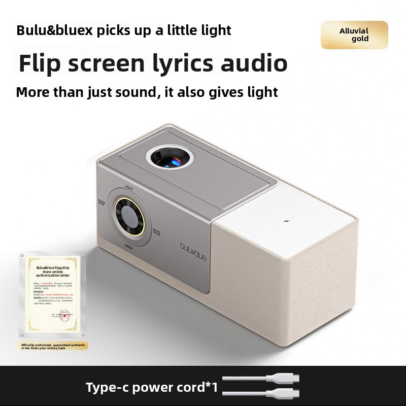 Inverted screen lyrics Bluetooth speaker