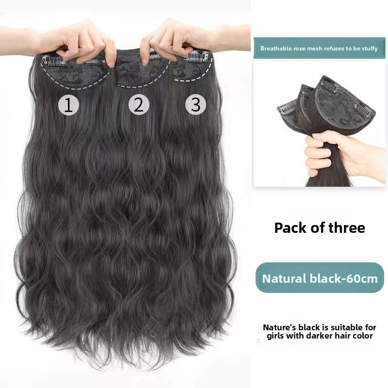 Invisible big wavy long curly hair