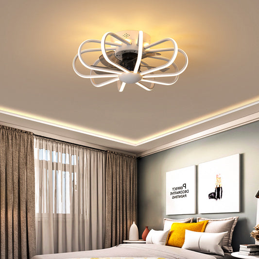 Invisible Blade Ceiling Fan Lamp with LED Light