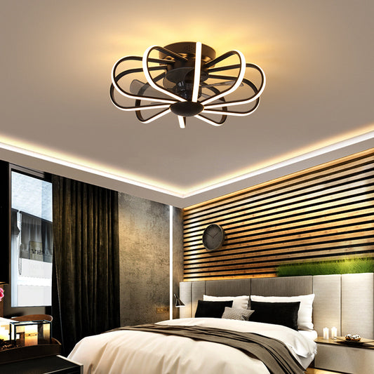 Invisible Blade Ceiling Fan Lamp with LED Light