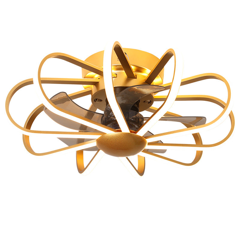 Invisible Blade Ceiling Fan Lamp with LED Light