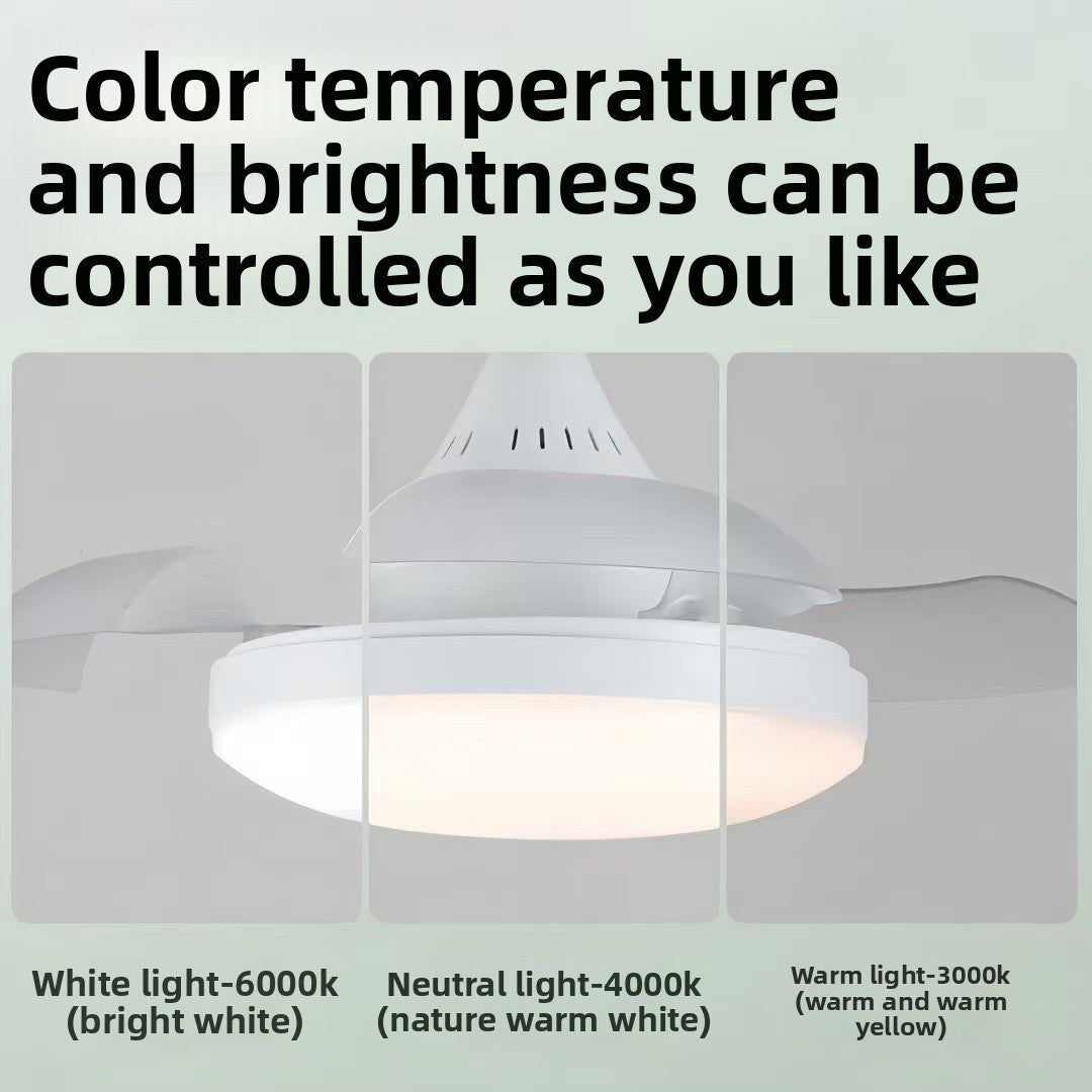 Invisible Blade Ceiling Fan with LED Light