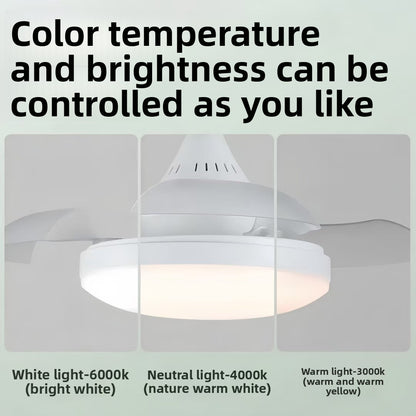 Invisible Blade Ceiling Fan with LED Light
