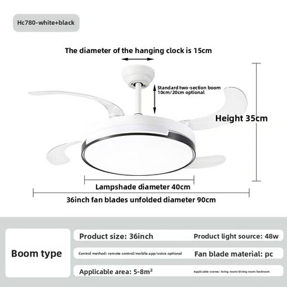Invisible Ceiling Fan Light