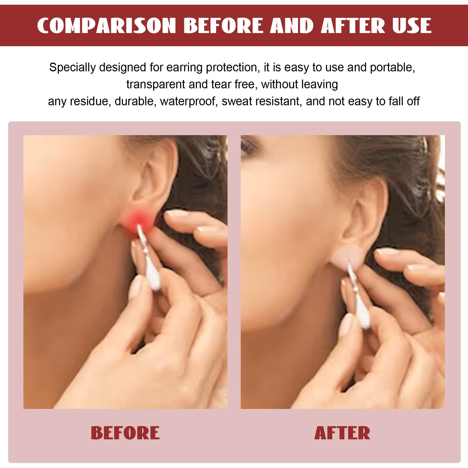 Invisible Earlobe Support Patch