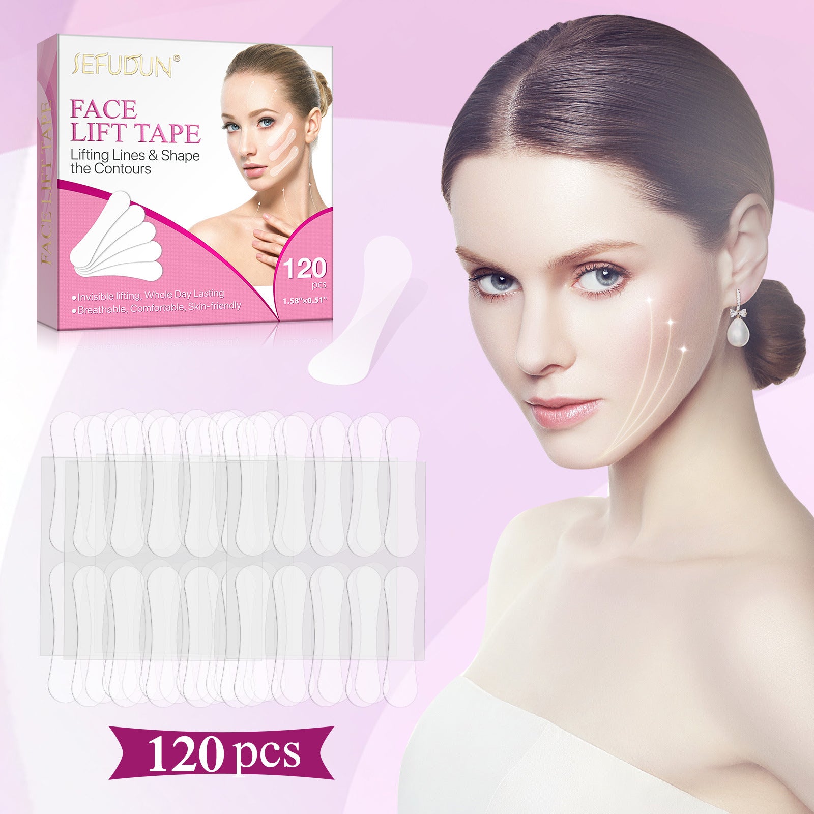 Invisible Face Lifting Patch