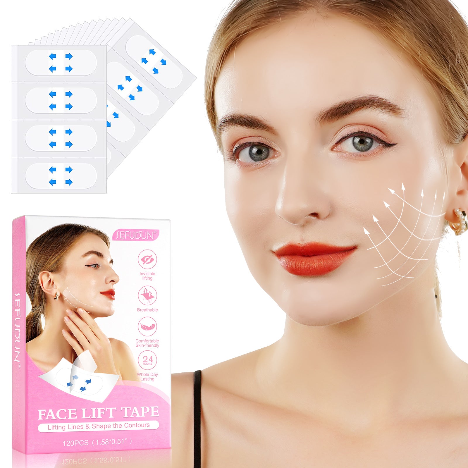 Invisible Face Lifting Patch