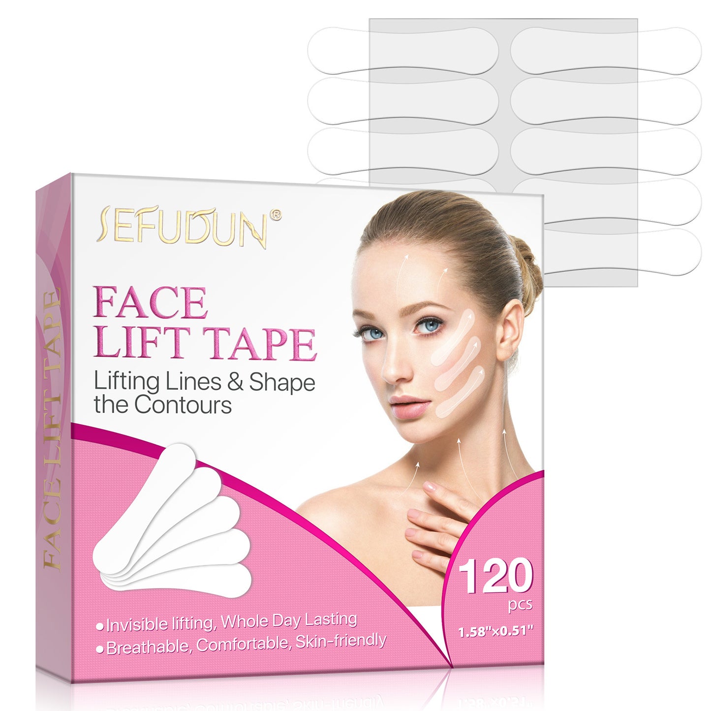 Invisible Face Lifting Patch